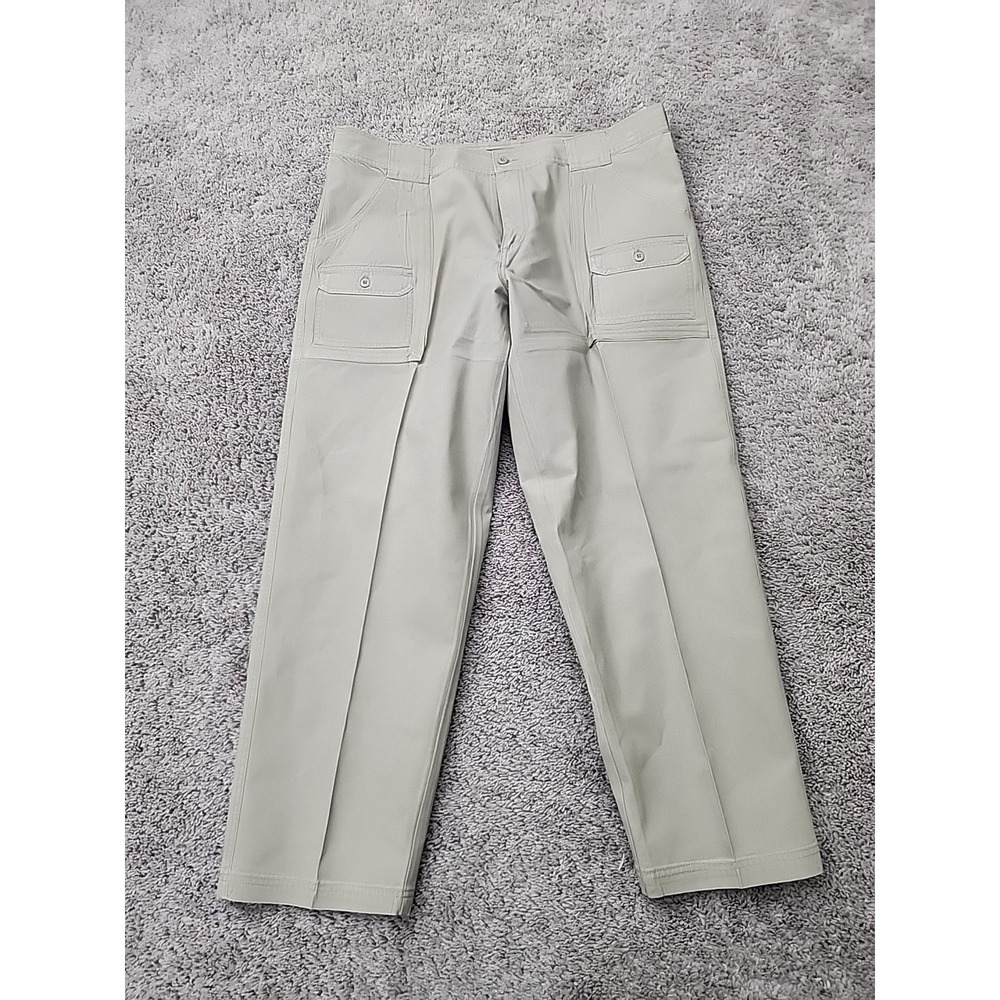 Cabela's Cargo Pants Mens 40x30 Khaki Straight Leg Utility Workwear Outdoor